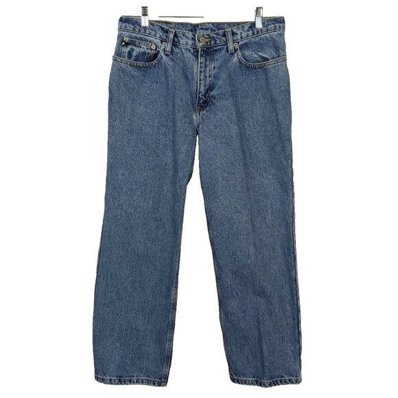 Polo Ralph‎ Lauren Jeans Women's sz 8 Vintage 1990s Cropped Saturday Flag - Picture 1 of 10